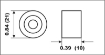 Bild på Perf metals anod, Round Suzuki/J/E (4-pack)