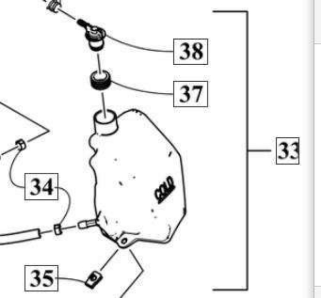 Bild på TANK,COOLANT-OVERFLOW-ASSY